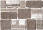 Mijölnir Juego de Alfombrillas de Baño CT-5179 Multicolor